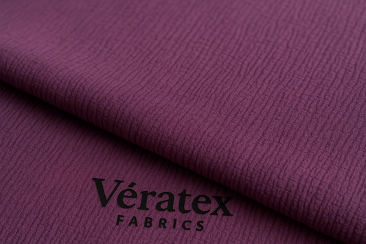 Purple Tree Bark Textured Jacquard – Sold by the Metre - Vératex Fabrics