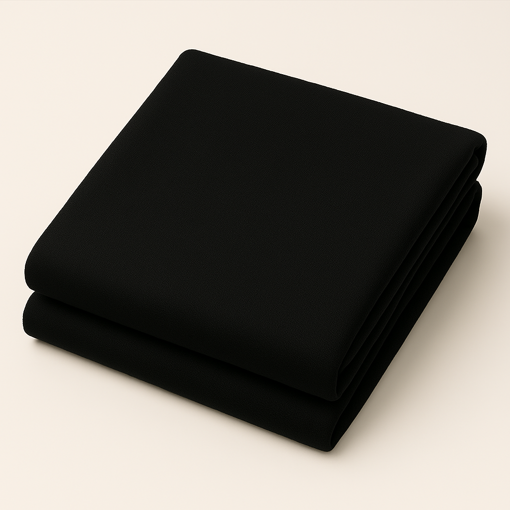 Black Viscose Jersey – Stretch Fabric – Sold by the Metre - Vératex Fabrics