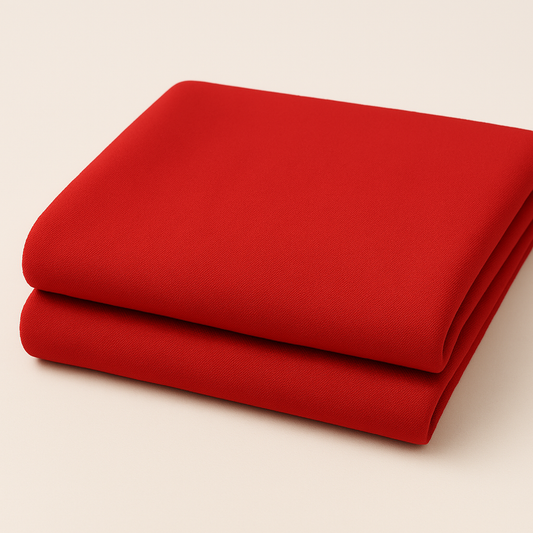 Red Scuba Crepe Fabric – Stretch Double Knit – Sold by the Metre - Vératex Fabrics