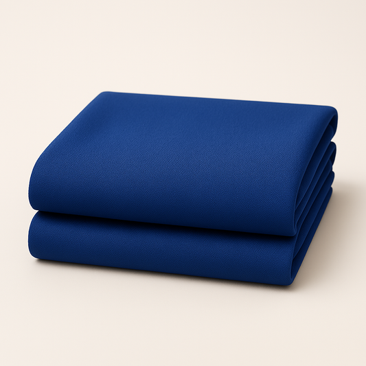 Royal Blue Scuba Crepe Fabric – Stretch Double Knit – Sold by the Metre - Vératex Fabrics