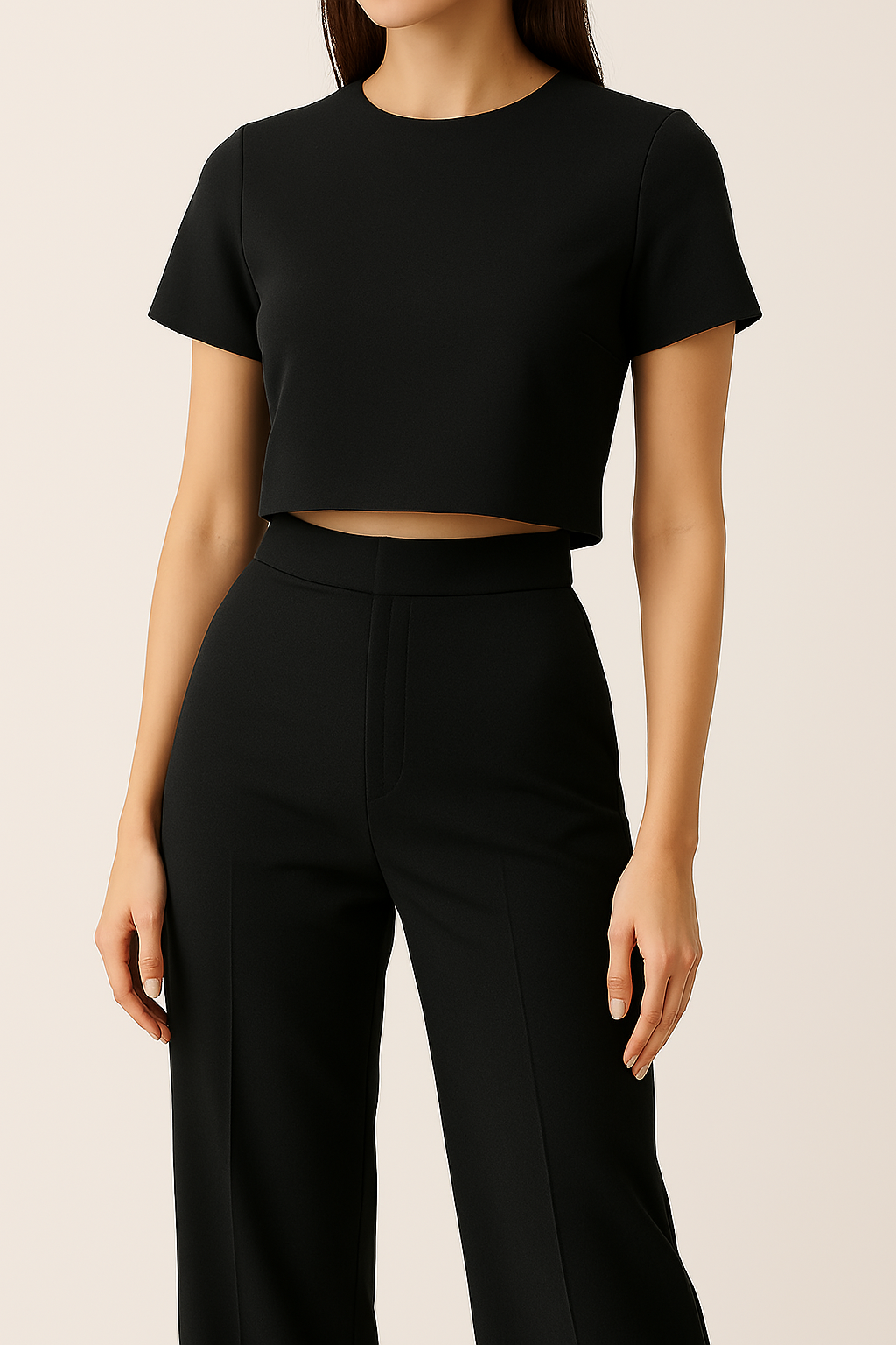 Black Scuba Crepe Fabric – Stretch Double Knit – Sold by the Metre - Vératex Fabrics