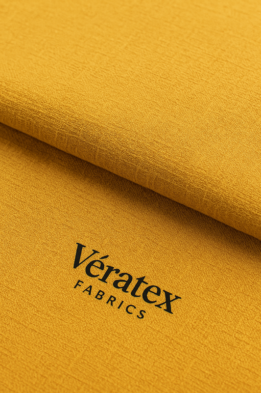 Mustard Tree Bark Textured Jacquard – Sold by the Metre - Vératex Fabrics