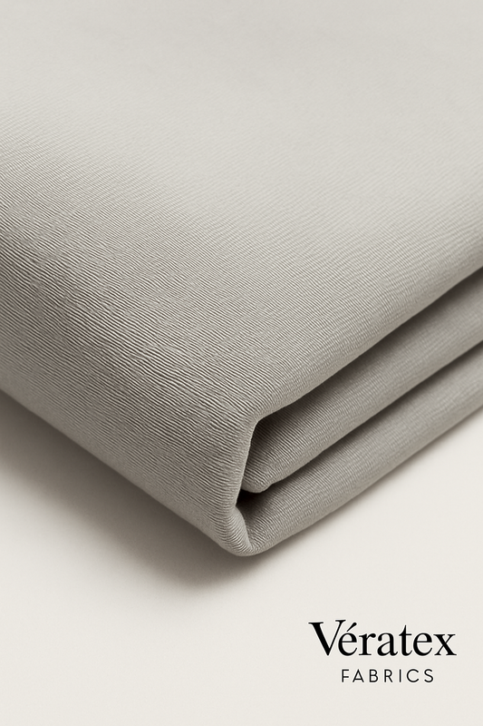 Light Grey Bengaline Fabric – Sold by the Metre - Vératex Fabrics