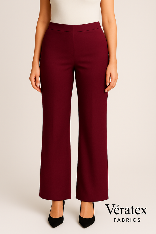 Burgundy Bengaline Fabric – Sold by the Metre - Vératex Fabrics