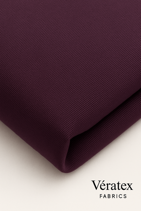 Plum Bengaline Fabric – Sold by the Metre - Vératex Fabrics