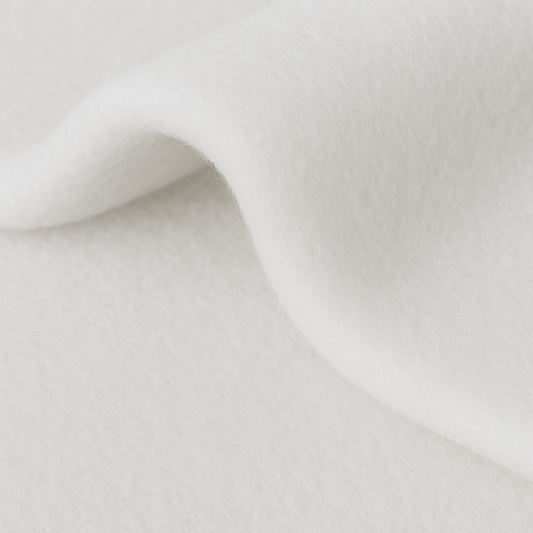 White Anti-Pill Polar Fleece – Sold by the Metre
