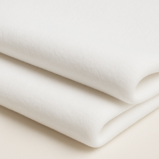 White Sweatshirt Fleece Fabric – Sold by the Metre