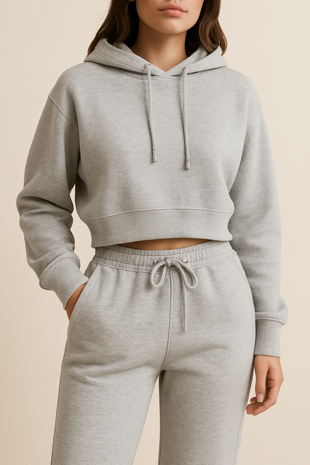 Grey Marl Sweatshirt Fleece Fabric – Sold by the Metre