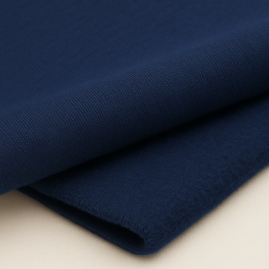 Navy Sweatshirt Fleece Fabric – Sold by the Metre