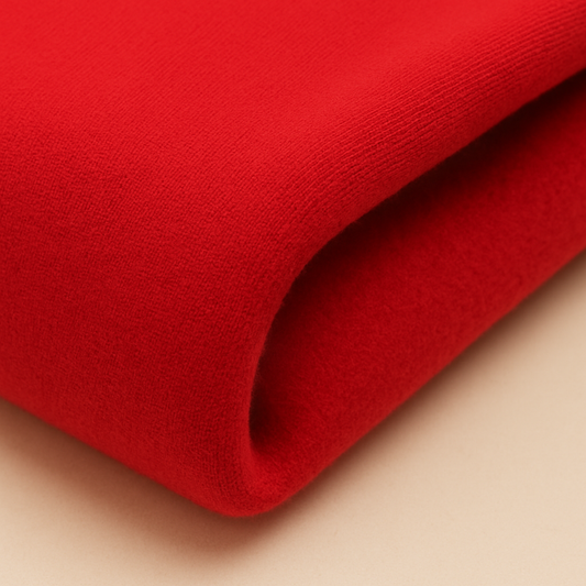 Red Sweatshirt Fleece Fabric – Sold by the Metre