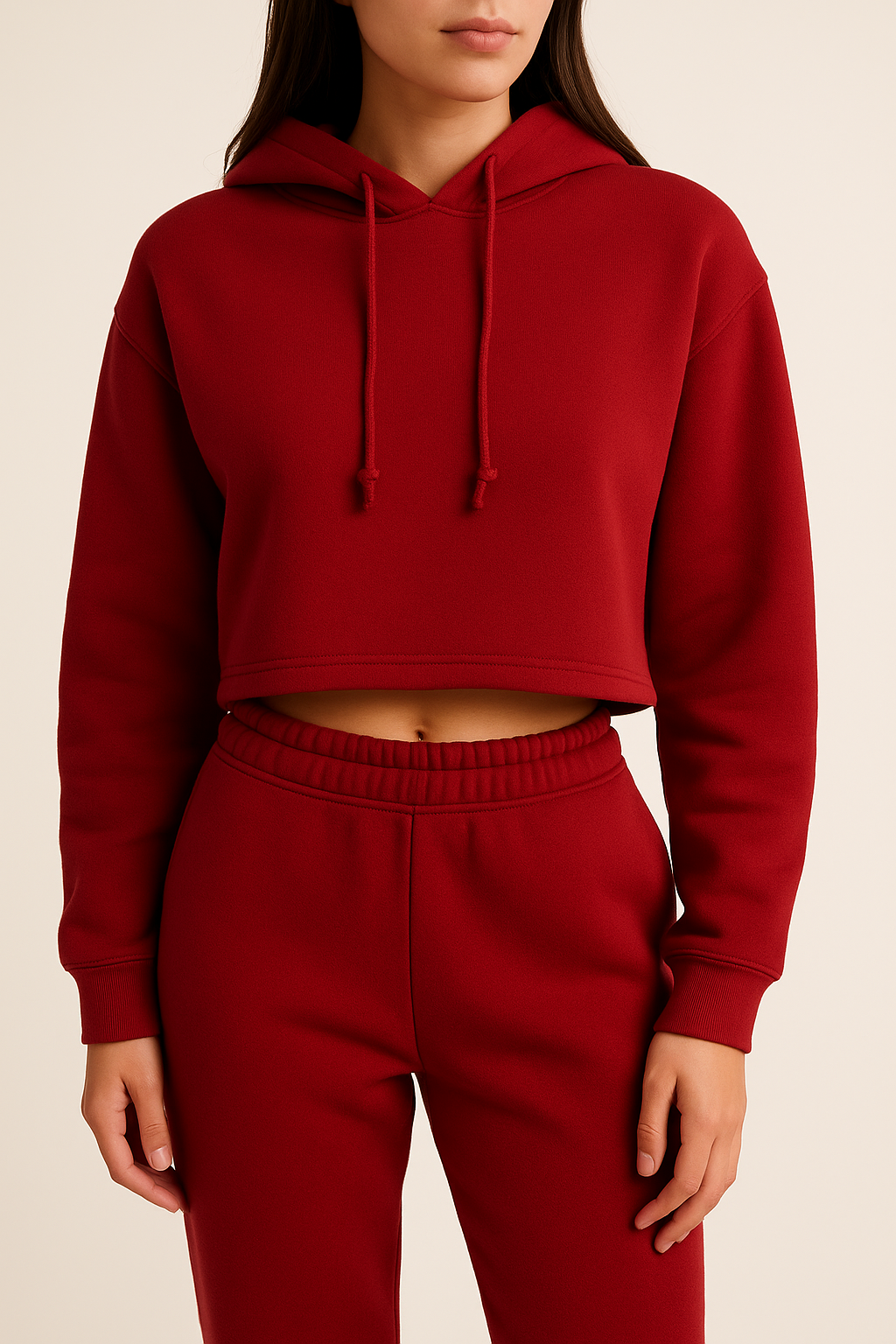 Red Sweatshirt Fleece Fabric – Sold by the Metre