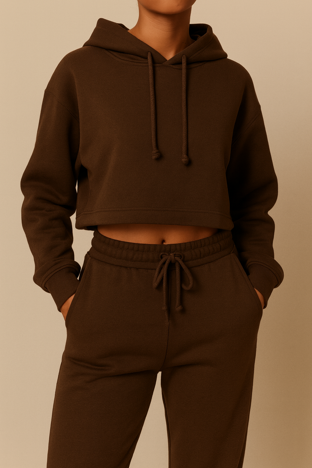 Brown Sweatshirt Fleece Fabric – Sold by the Metre