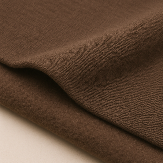 Brown Sweatshirt Fleece Fabric – Sold by the Metre