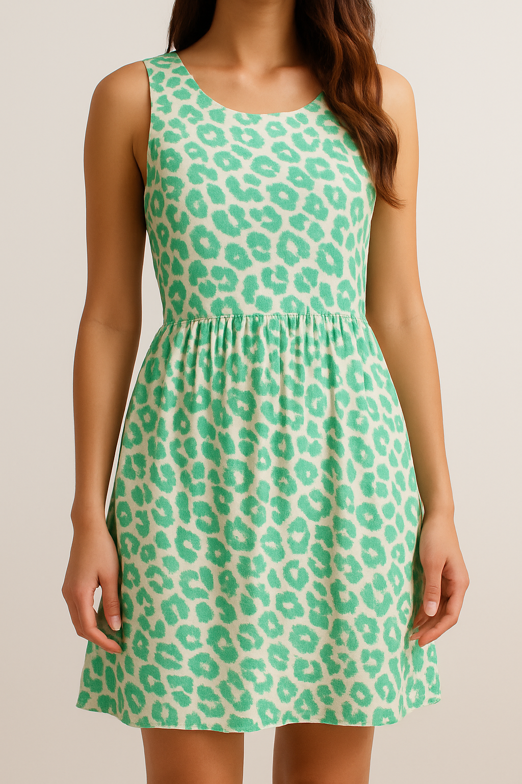 Mint Leopard Print Viscose Jersey – Sold by the Metre - Vératex Fabrics
