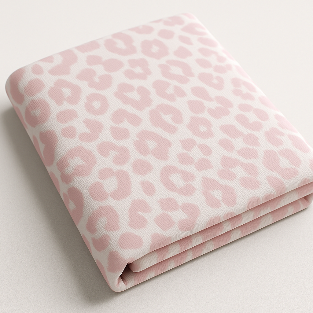 Pink Leopard Print Viscose Jersey – Sold by the Metre - Vératex Fabrics
