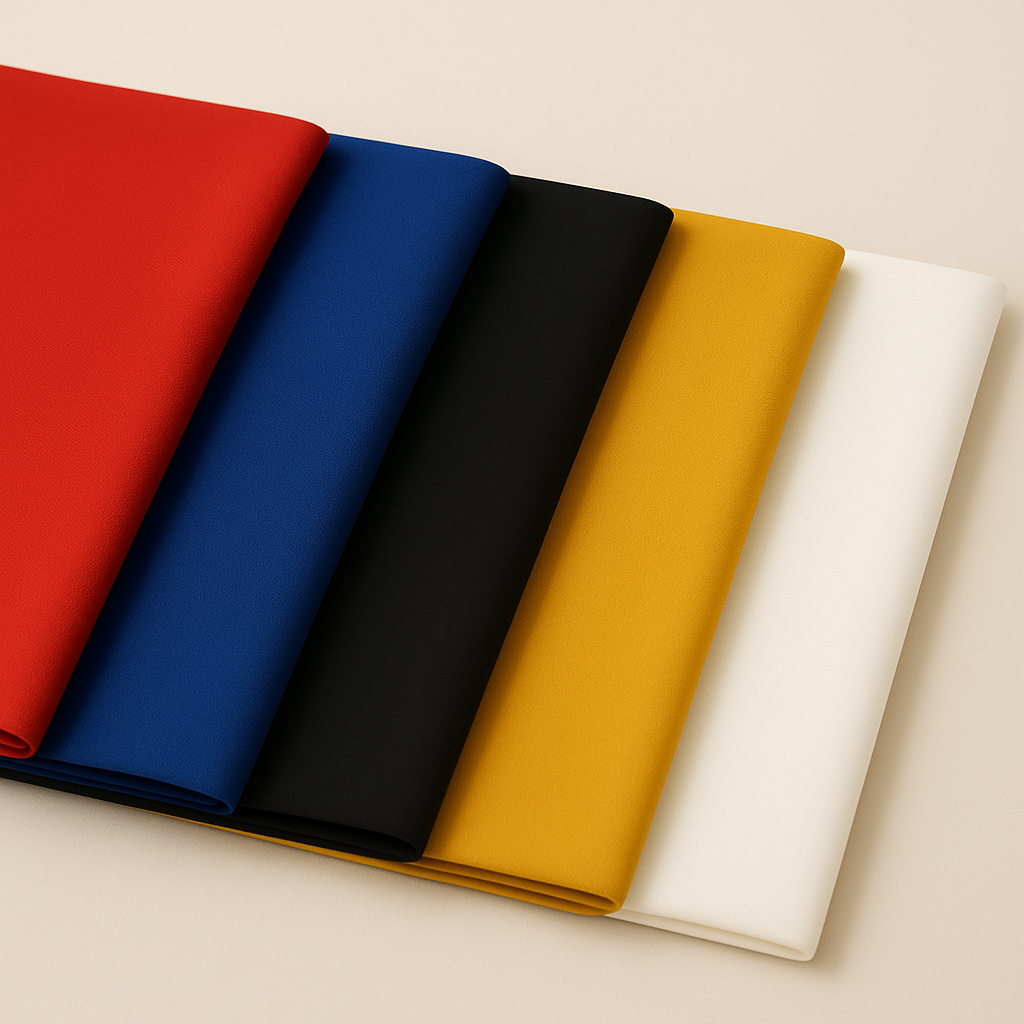 Scuba Crepe Fabric Bundle – 5 Colours (2m Each) – 10m Total