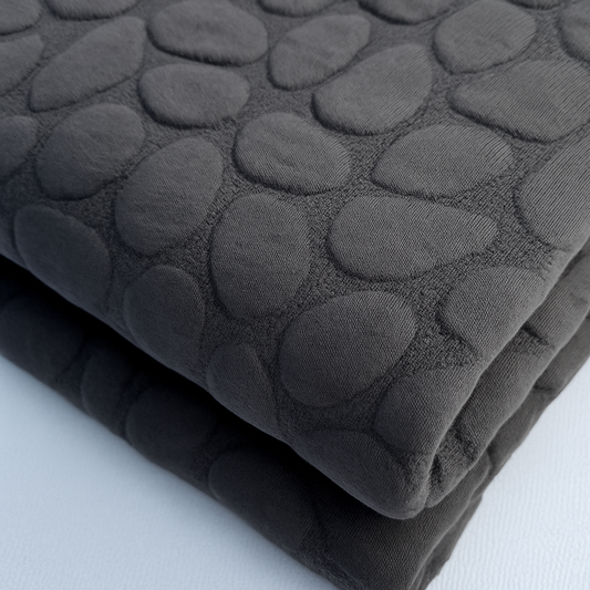 Charcoal Grey Quilted Jacquard Fabric – Sold by the Metre - Vératex Fabrics