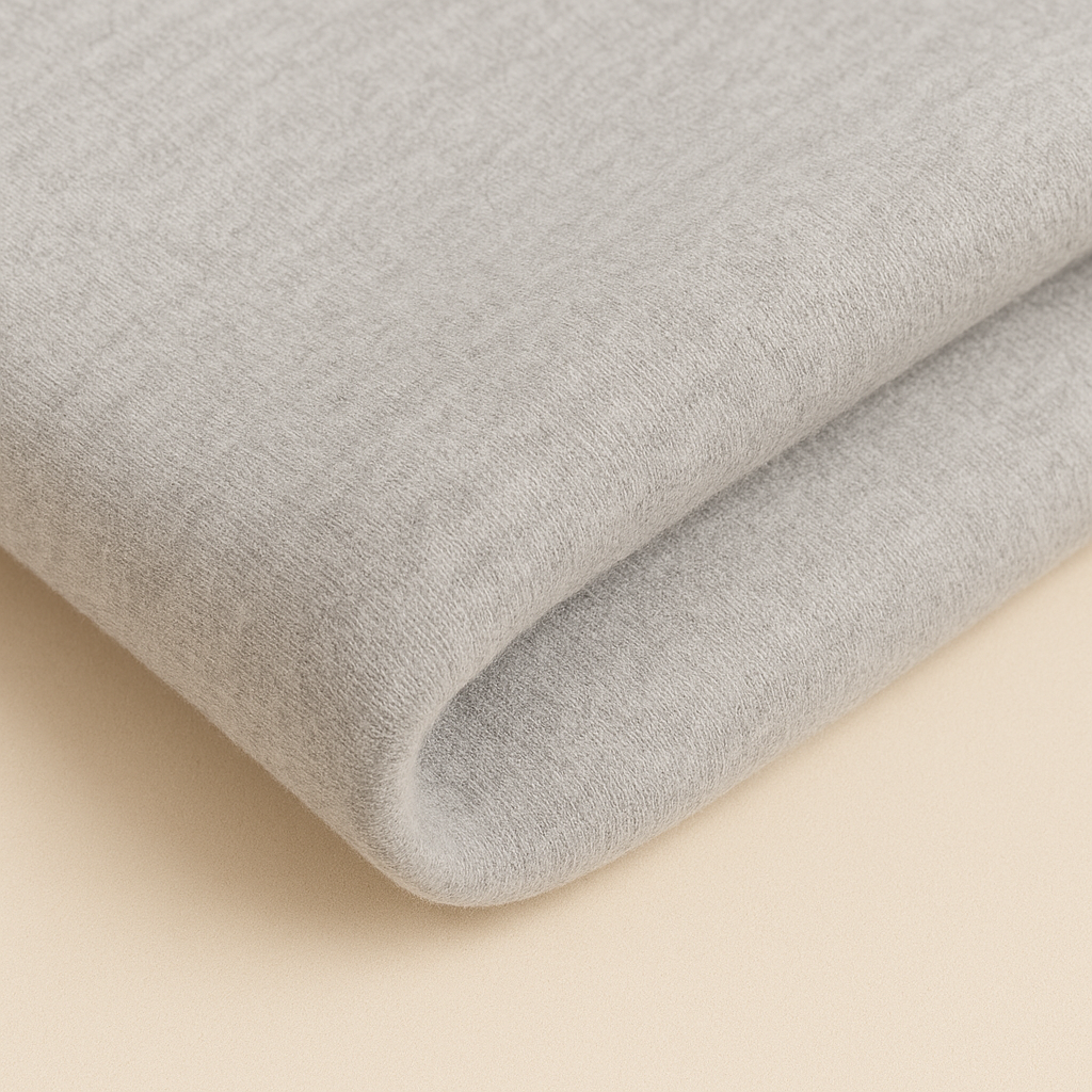 Grey 100% Cotton Fleece Fabric – Sold by the Metre