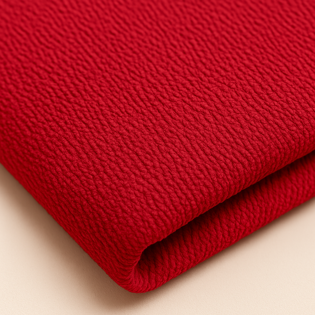 Fuchsia Red Popcorn Textured Fabric – Sold by the Metre