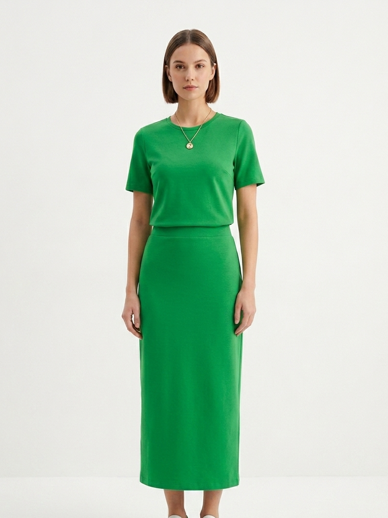 Kelly Green Cotton Interlock Jersey Fabric – 100% Cotton Double Knit - Vératex Fabrics