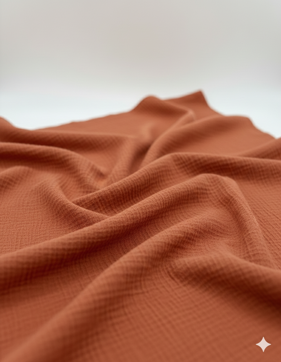 Rust Tree Bark Textured Jacquard – Sold by the Metre - Vératex Fabrics