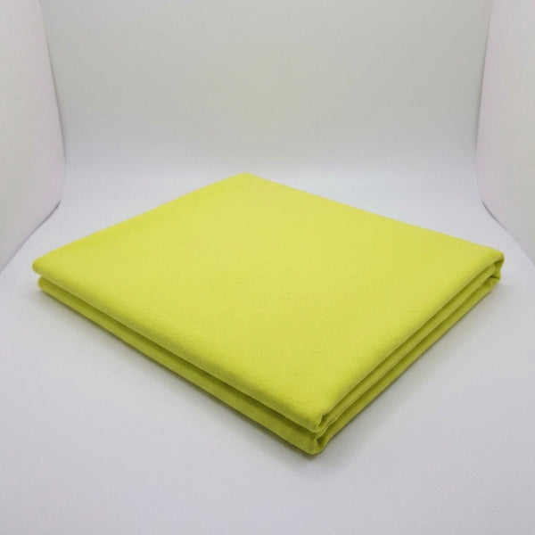 Yellow Cotton Jersey Lycra Fabric