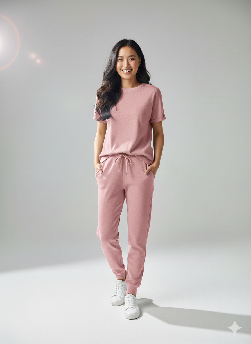 Rose Cotton Jersey – Sold by the Metre - Vératex Fabrics