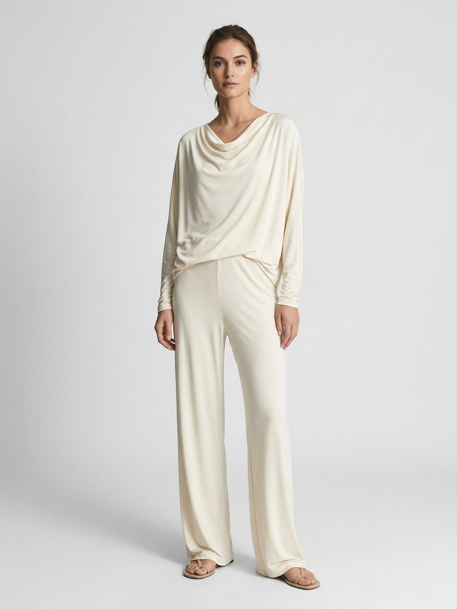 Cream Acetate Fabric