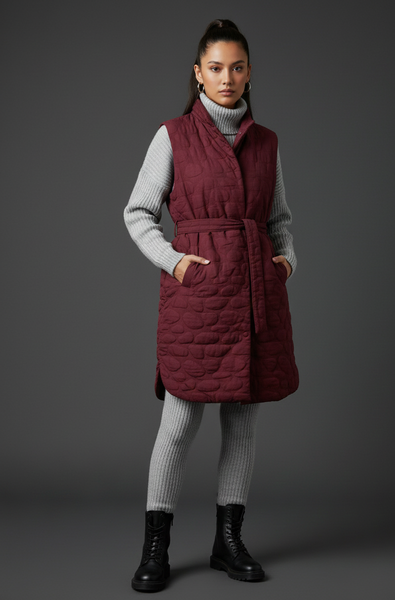 Burgundy Quilted Jacquard Fabric – Sold by the Metre - Vératex Fabrics