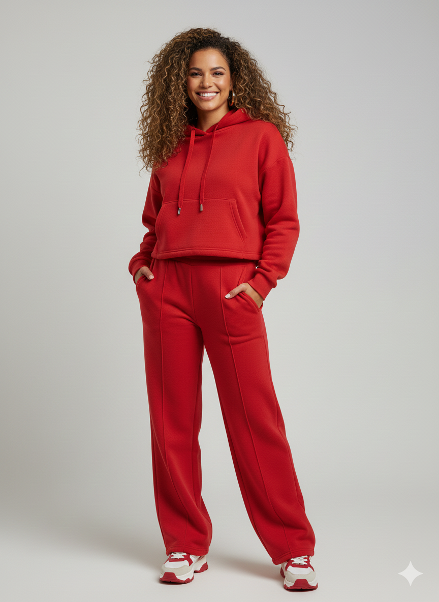 Red Anti-Pill Polar Fleece – Sold by the Metre - Vératex Fabrics