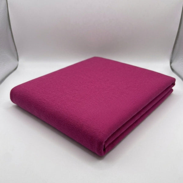 Magenta Cotton Interlock Jersey Fabric – 100% Cotton Double Knit
