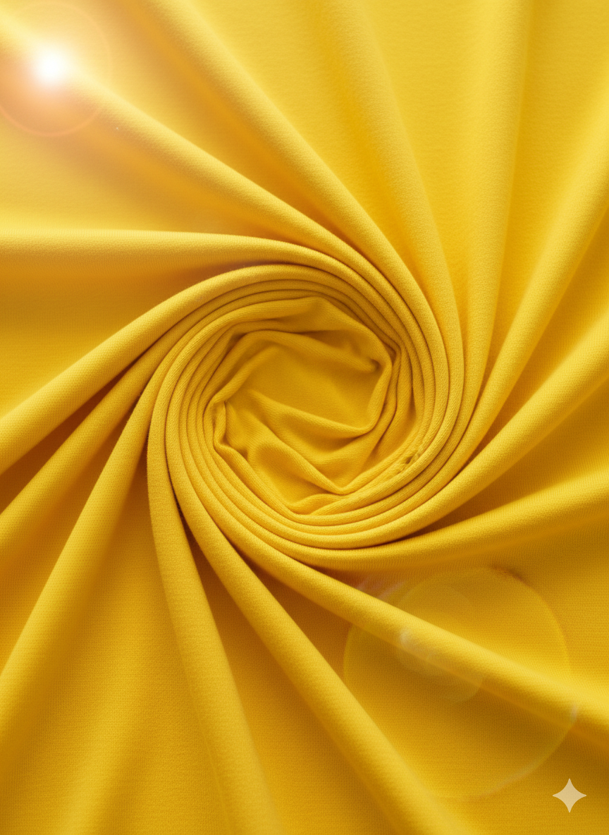 Yellow Cotton Jersey – Sold by the Metre - Vératex Fabrics