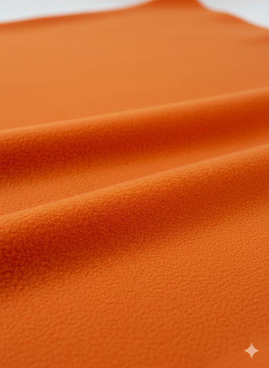 Orange Anti-Pill Polar Fleece – Sold by the Metre - Vératex Fabrics