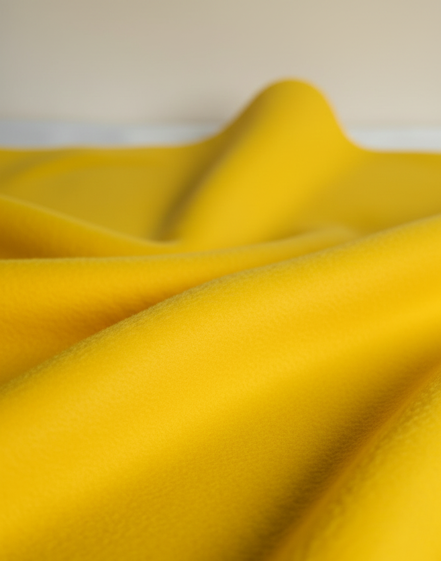 Yellow Anti-Pill Polar Fleece – Sold by the Metre - Vératex Fabrics