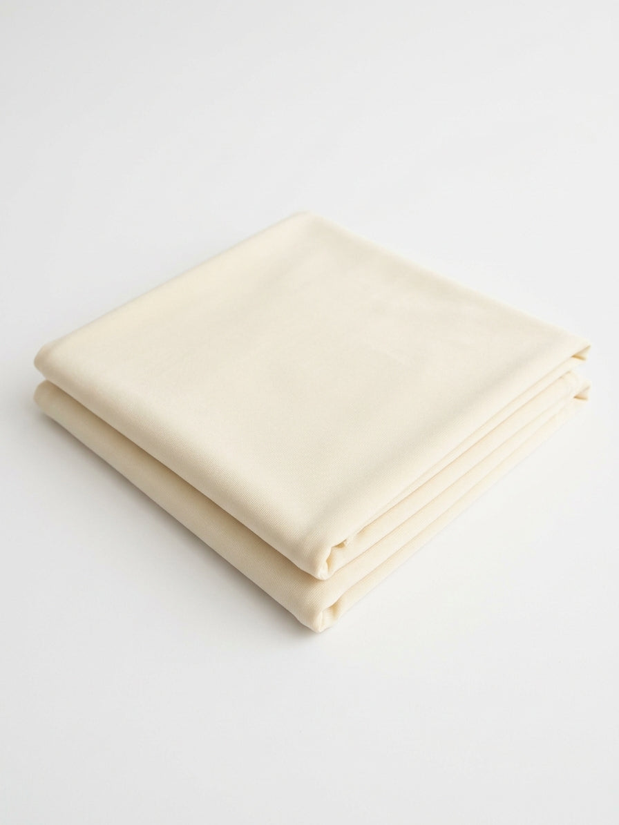 Cream Acetate Fabric