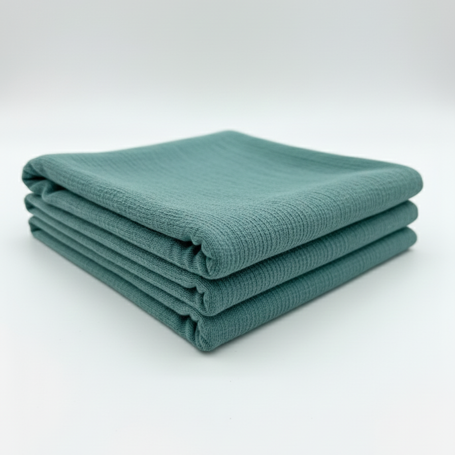 Teal Tree Bark Textured Jacquard – Sold by the Metre - Vératex Fabrics