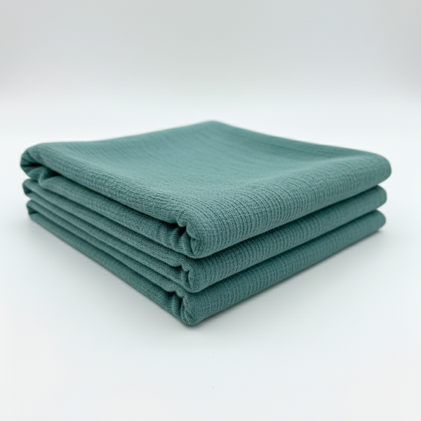 Teal Tree Bark Textured Jacquard – Sold by the Metre - Vératex Fabrics