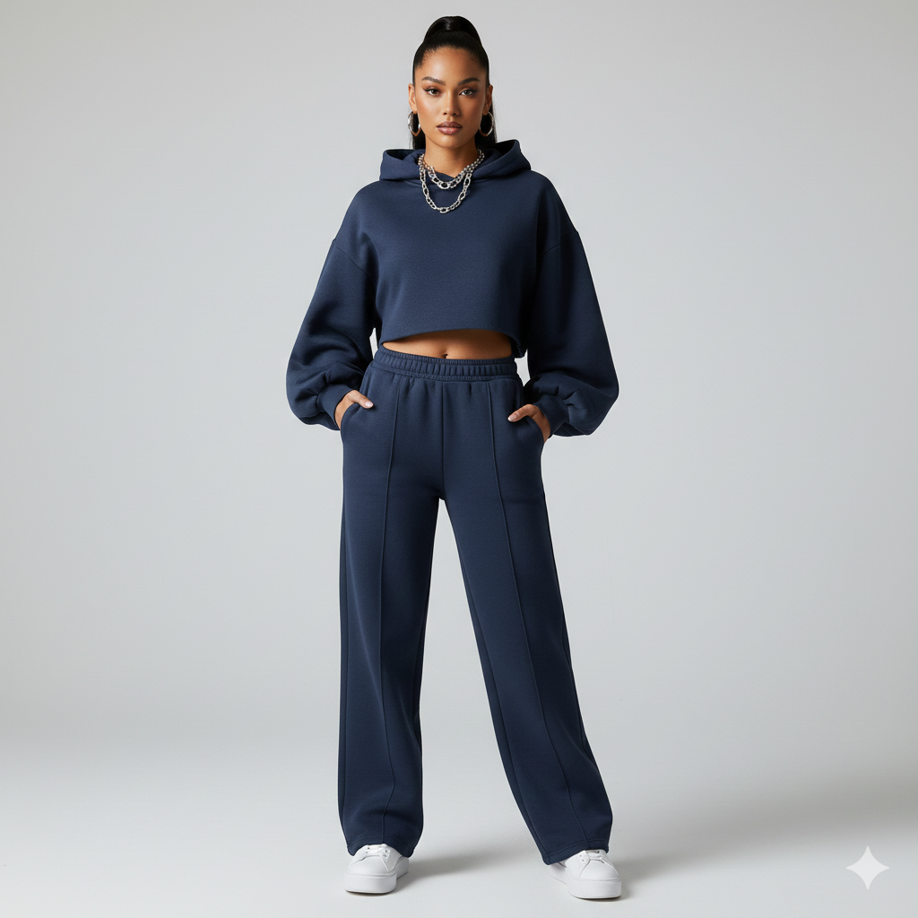 Navy Sweatshirt Fleece Fabric – Sold by the Metre - Vératex Fabrics