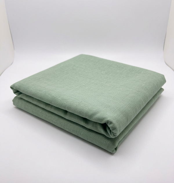 Sage Green Poly-Linen Blend Fabric - Vératex Fabrics