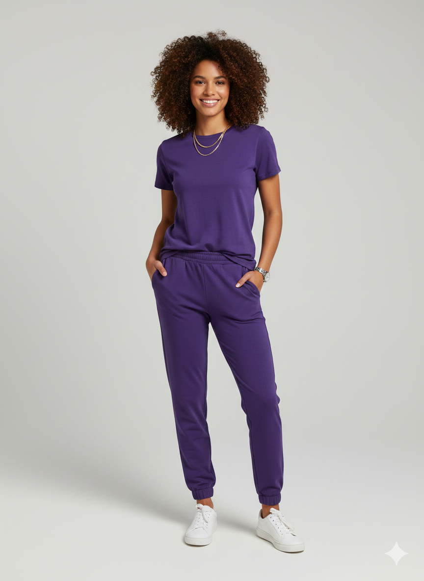 Purple Cotton Jersey – Sold by the Metre - Vératex Fabrics