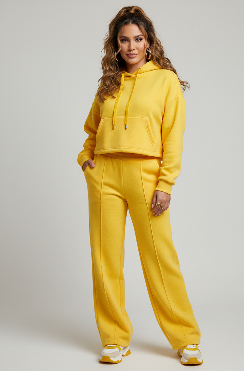 Yellow Anti-Pill Polar Fleece – Sold by the Metre - Vératex Fabrics