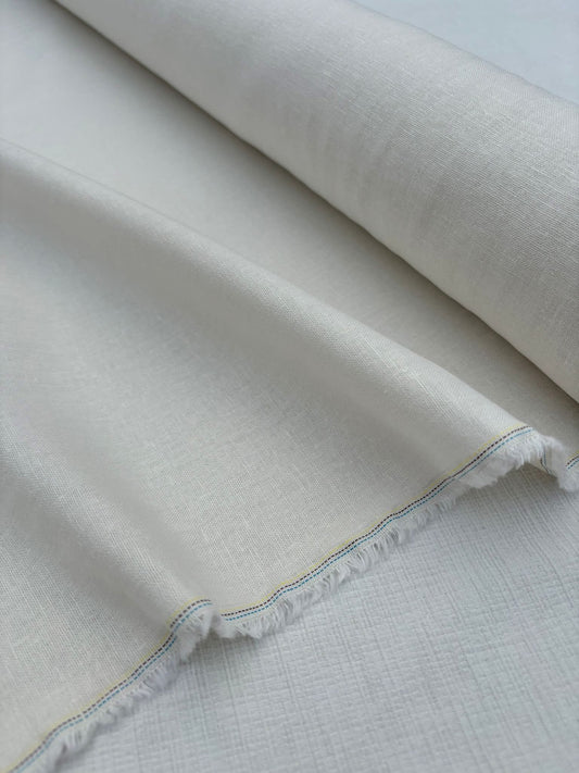 Ivory Cotton Linen Fabric – Sold by the Metre - Vératex Fabrics