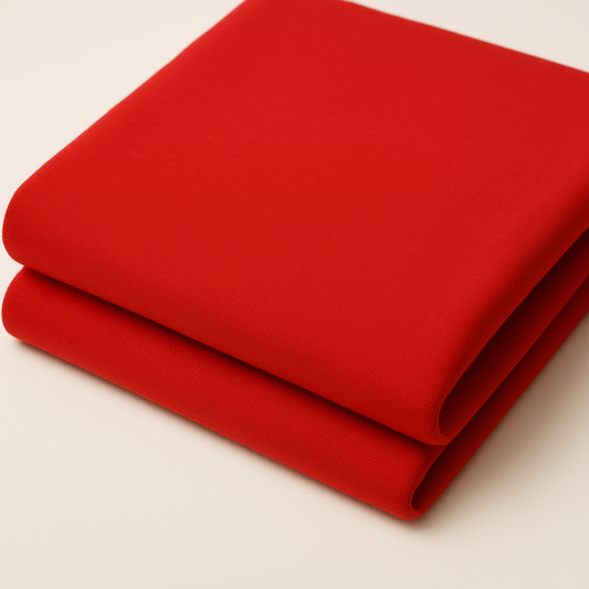 Red Cotton Jersey Fabric – Sold by the Metre - Vératex Fabrics
