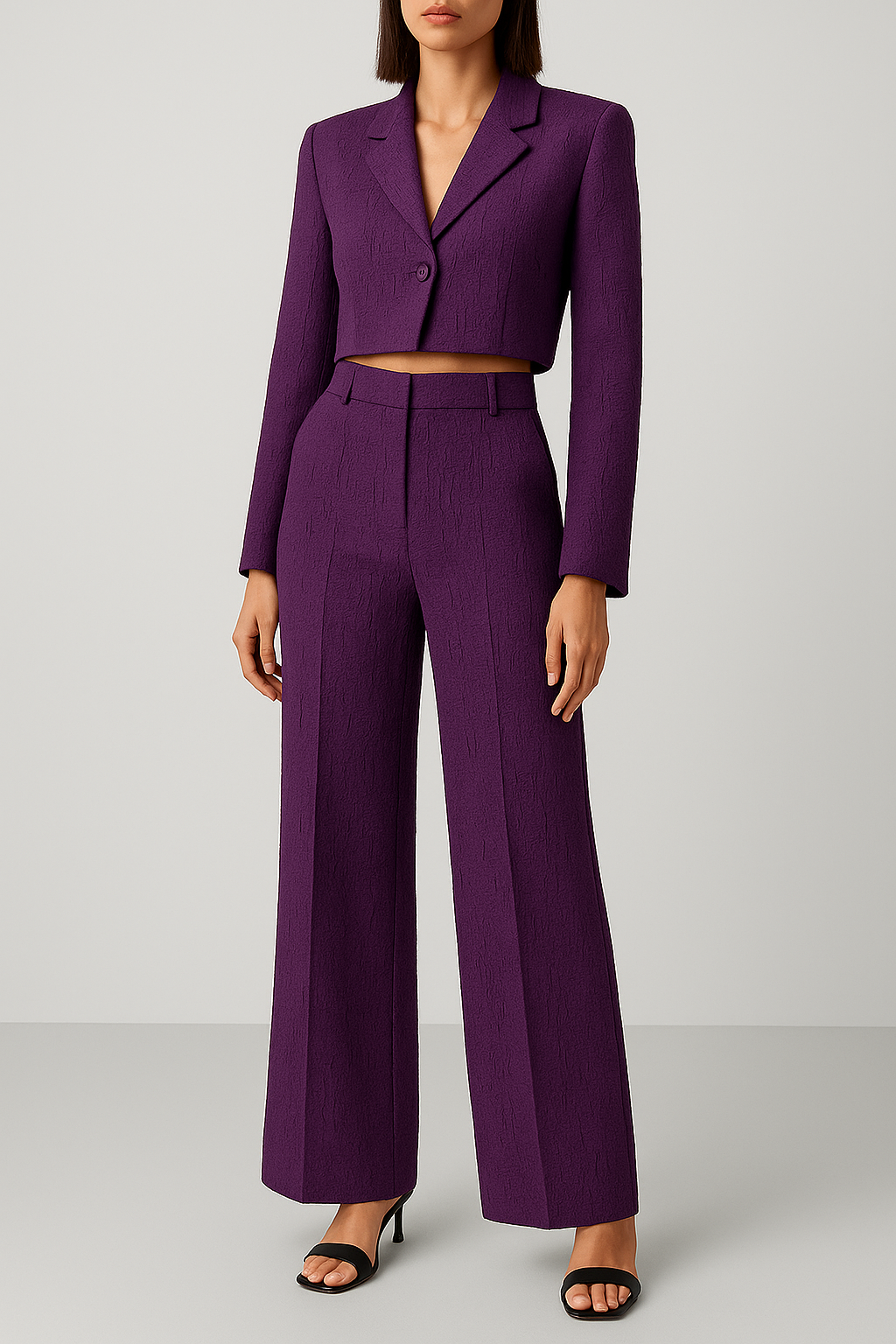 Purple Tree Bark Textured Jacquard – Sold by the Metre - Vératex Fabrics