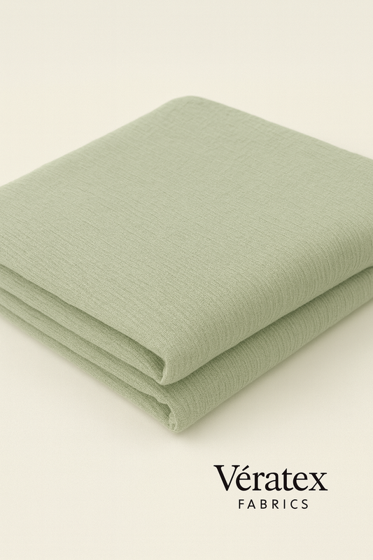 Sage Tree Bark Textured Jacquard – Sold by the Metre - Vératex Fabrics