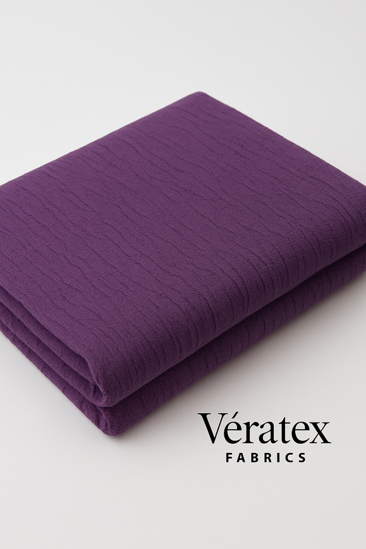 Purple Tree Bark Textured Jacquard – Sold by the Metre - Vératex Fabrics