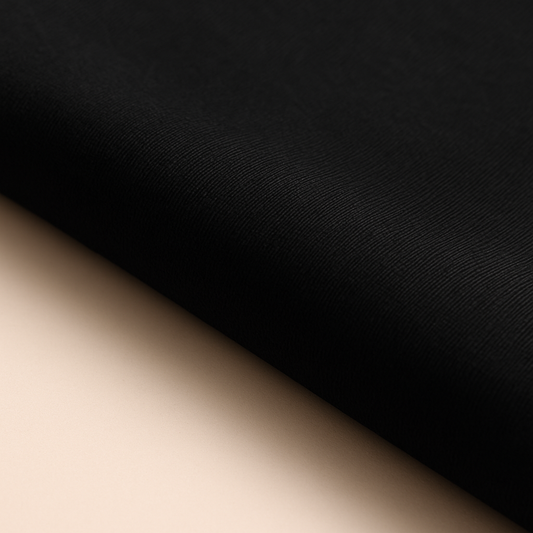 Black 100% Cotton Single Jersey Fabric – Sold by the Metre - Vératex Fabrics