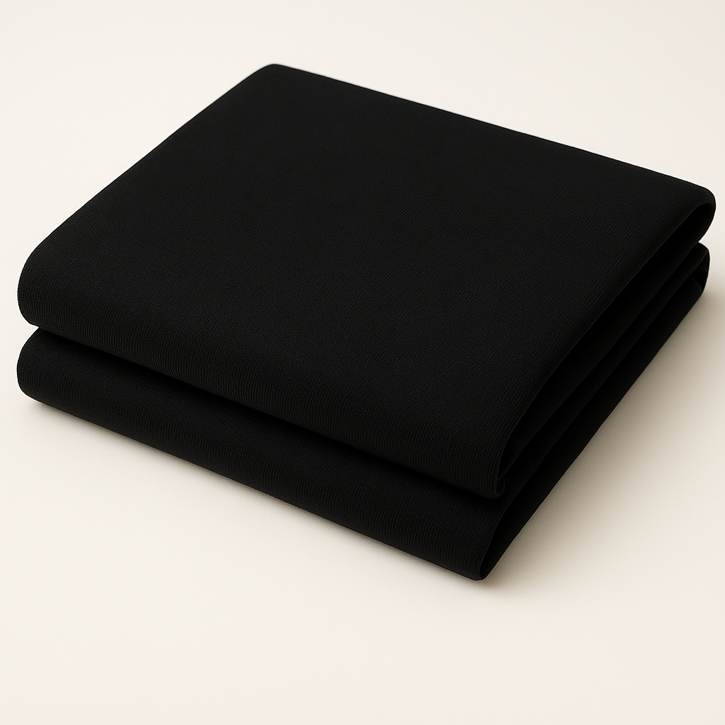 Black Cotton Jersey – Sold by the Metre - Vératex Fabrics