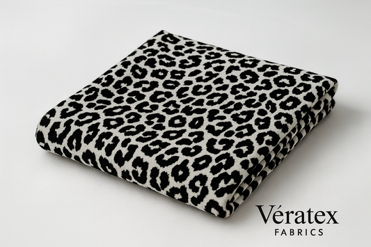 Leopard Print French Terry – Sold by the Metre - Vératex Fabrics