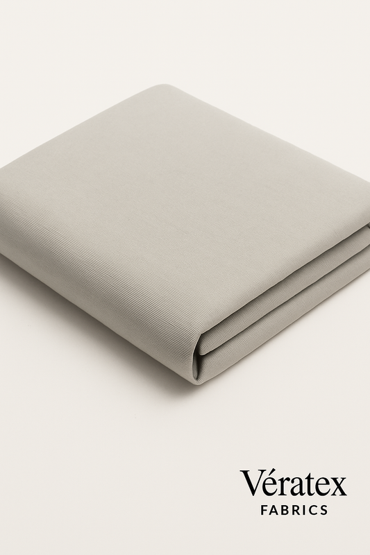 Light Grey Bengaline Fabric – Sold by the Metre - Vératex Fabrics